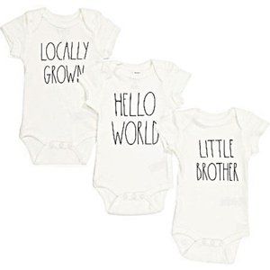 Rae Dunn 3 pack Little Brother Bodysuits